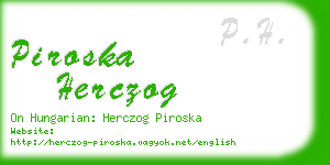 piroska herczog business card